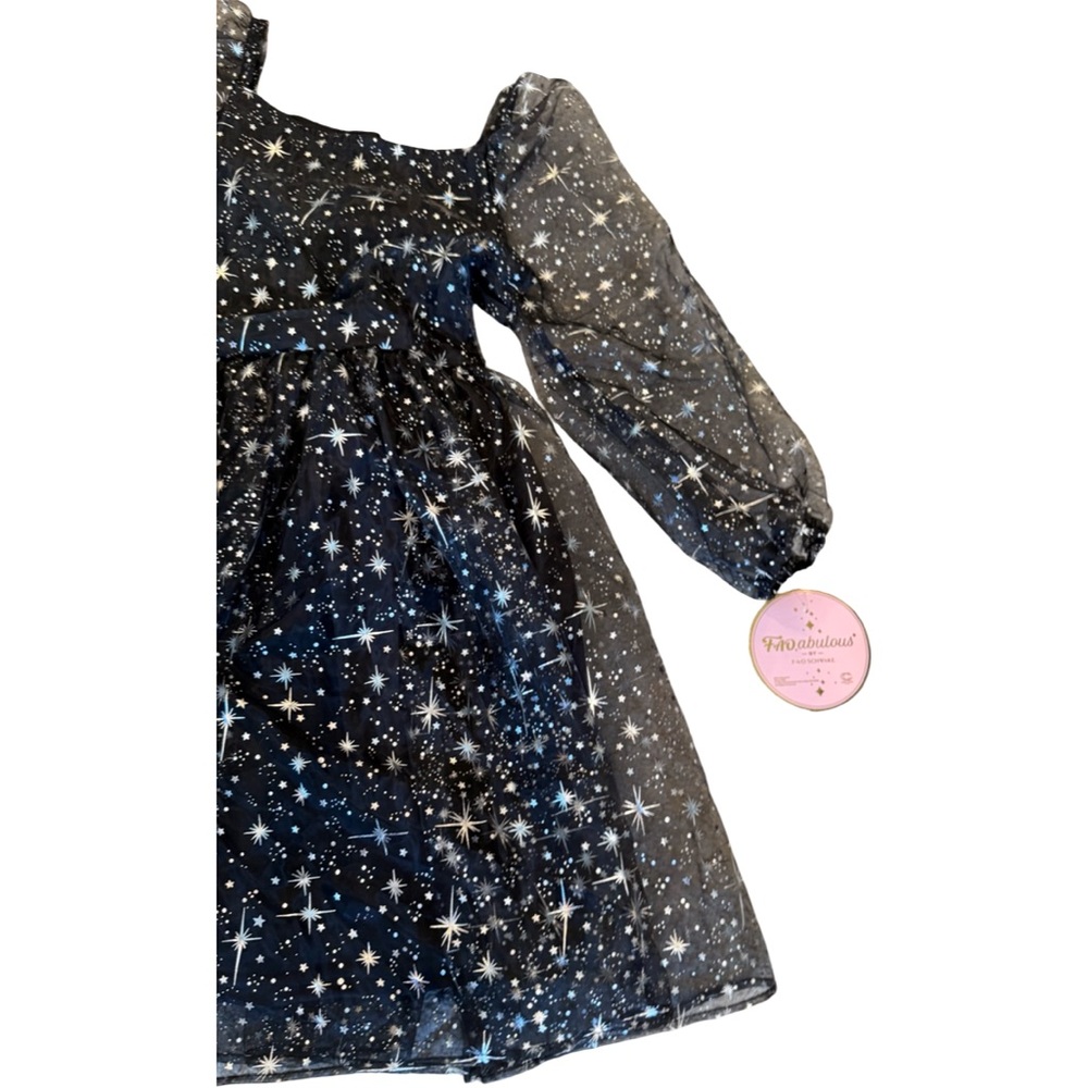 🌟 Celestial Whimsy Mesh Dress (Size 6/7 Small) - Picture 4 of 11